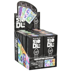 Pulsar 510 DL 2.0 Design Series VV Vape Bar – 650mAh / Assorted – 10pc Display