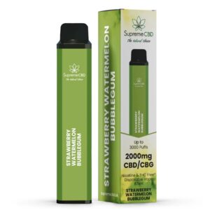 CBD Disposable Vape – Strawberry Watermelon Bubblegum (2000mg)