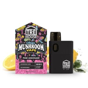 TRE HOUSE | MICRODOSE MAGIC MUSHROOM VAPE PEN – PINK LEMONADE – 2G DISPOSABLE PEN