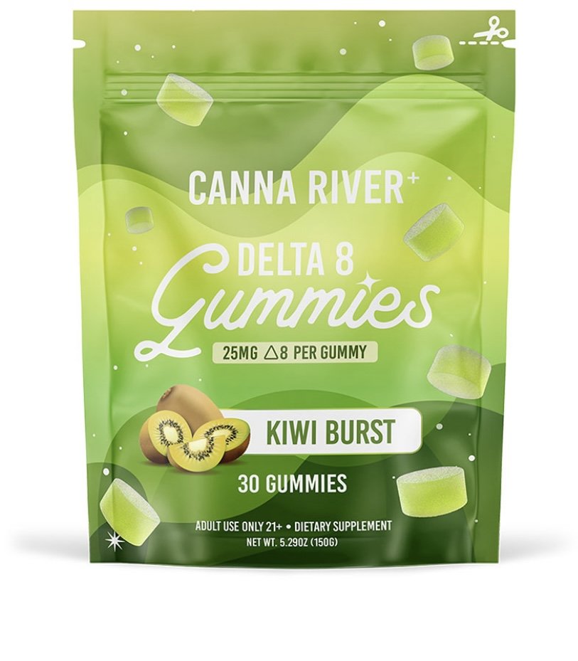 DELTA 8 THC GUMMIES – KIWI BURST – CANNA RIVER
