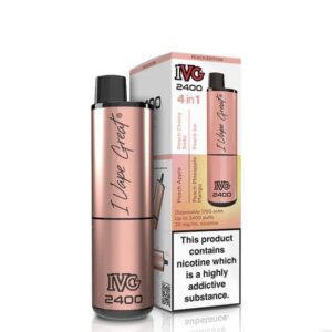 IVG 2400 Peach Edition 4 In 1 20mg Disposable Vape