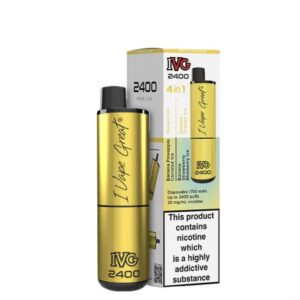 IVG 2400 Banana Edition 4 in 1 Disposable Vape – 20mg