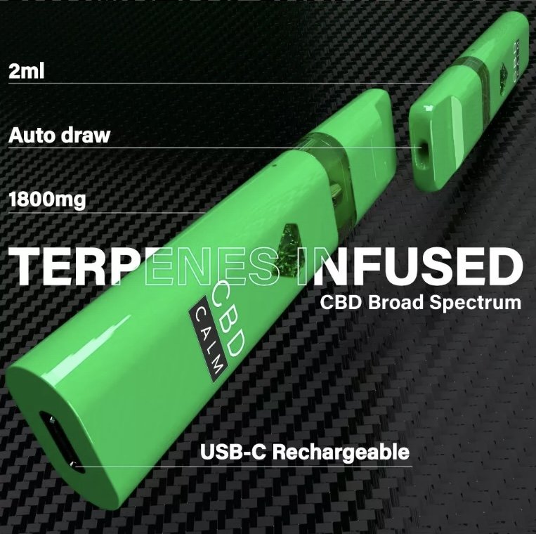 Strawberry Shortcake – CBD Terpenes 1800mg Disposable Vape | CBD Calm - Image 4