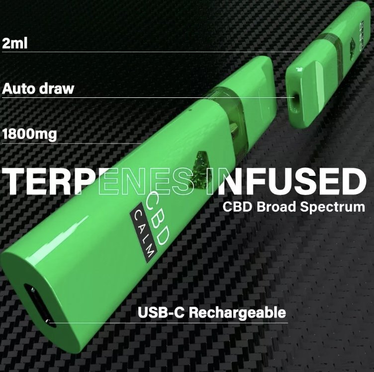 Holy Grail Kush – CBD Terpenes 1800mg Disposable Vape | CBD Calm - Image 4